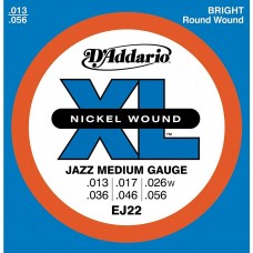 EJ22 D'Addario Nickel Jazz Medium Electric Guitar Strings