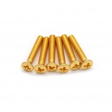 GP090 (6) Grover Gold Guitar Tuner Button Screws