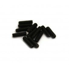 GS-0002-003 (12) Black Bridge Height Screws for Electric Guitars #4 - 40 x 3/8" 