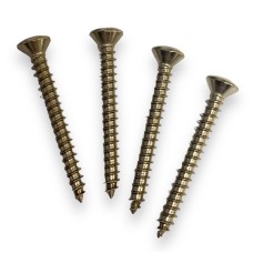 GS-0003-005 Pack of 4 Stainless Short Strap Button Screws Guitar and Bass
