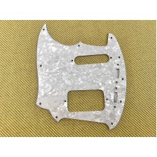 JGS-1228-LEFTY WD Pearloid Jag-Stang Guitar Pickguard WP/B/W
