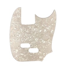 MB-1528 1966-1983 WD USA Made 3-Ply White Pearloid Pickguard for USA Mustang Bass