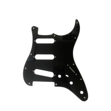 PG-0552-BTC 1-Ply Black Pickguard 11-Hole w/ Toggle Cutout for Strat