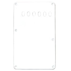PG-0556-L25 Lefty White 1-ply Back Plate/Tremolo Cover for Fender Strat