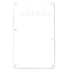 PG-0556-L25 Lefty White 1-ply Back Plate/Tremolo Cover for Fender Strat