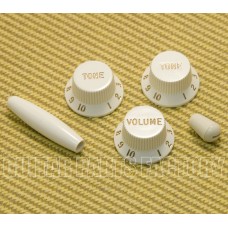 PK-0178-050 Parchment Strat Knob Set