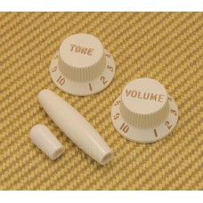 PK-FJ-P Fender Jazzmaster Parchment Knob Kit with Tip AVRI