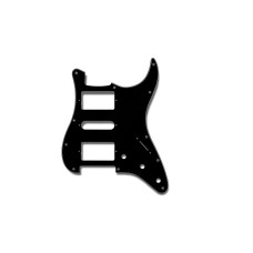 PRiMO Black Pickguard for Stratocaster H-S-H Pickup Configuration