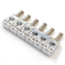 PS105CR Set Of 6 Chrome Guitar Replacement Bridge Saddles , PS105, 10.5 X 20mm PRS