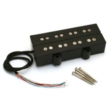 PU-DJA-B Twin Black 4-String Double J Bass Humbucker Pickup Alnico 5