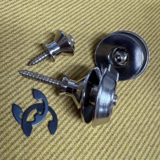 SL078 Nickel Dual Guitar & Bass Strap Locks
