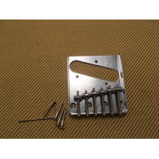 TB-0033-010 Chrome Vintage Style 6-Saddle Bridge for Tele Telecaster