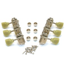 TK-0770-001 Gotoh Guitar Tuning Keys 3X3 Set in Nickel SD90 Vintage Style 15:1