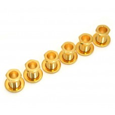 TK-0786-002 (6) Gold Screw-In Tuner Bushings and Washers for Modern Guitars