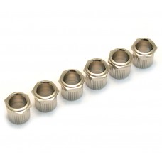 TK-0788-001 (6) Nickel Hex Top Vintage Style Press-In Guitar Tuner Bushings 