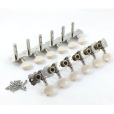 TK-0798-001 Vintage White Button Tuners for 12-string Slotted Headstock Guitar
