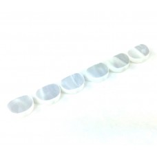 TK-7723-055 (6) White Pearloid Buttons for Mini Grover Rotomatic Guitar Tuners