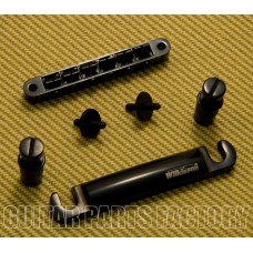 Wilk-Combo-B Wilkinson Black Tune-O-Matic Guitar Bridge And Tailpiece Combo Set