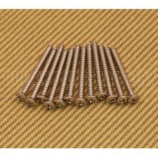 001-5636-049 (12) Genuine Fender Neck Plate /Tremolo Claw Mounting Screws Nickel 0015636049