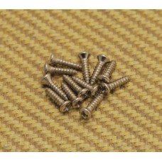 003-7210-049 Fender Ring Screws Oval Head 2 x 3/8 Nickel Set of 12