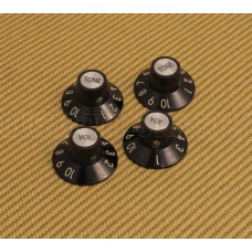005-4521-049 Fender 72 Telecaster Guitar Custom 1-10 Skirted Knobs 2 Tone 2 Vol Set of 4 0054521049