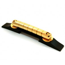 006-2845-000 Genuine Gretsch Gold Rocking Bar Bridge & Ebony Wood Base 0062845049