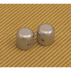 009-4040-049 Genuine Fender Pure Vintage '52 Telecaster Guitar Knurled Knobs, (2) Chrome 0994040049