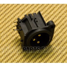 009-9326-000 XLR Jack 3P PCB Black Male M3 M4 5HV2 GPE SVC-M3V201+XLR 0099326000