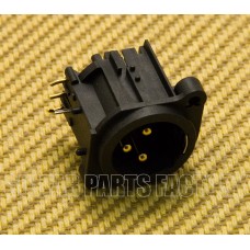 009-9326-000 XLR Jack 3P PCB Black Male M3 M4 5HV2 GPE SVC-M3V201+XLR 0099326000