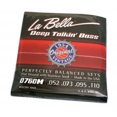 0760M LaBella Original 1954 Deep Talkin' Flatwound Bass Strings .052-.110