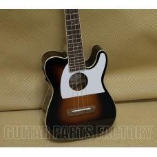097-0513-503 Fullerton Tele® Uke, Walnut Fingerboard, White Pickguard, 2-Color Sunburst 0970513503