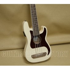 097-0583-505 Fullerton Precision Bass Uke Tortoiseshell Pickguard Olympic White 0970583505