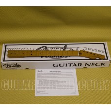 099-0302-920 Fender Roasted Maple Telecaster® Neck, 22 Jumbo Frets, 12" Radius, Flat Oval Shape 0990302920