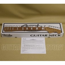 099-2203-920 Genuine Fender Roasted Jazzmaster Neck Block Inlays 22 Medium Jumbo Frets, 9.5" Radius, Modern C Shape 0992203920