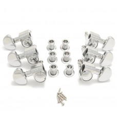 102C Chrome Grover Roto 3+3 Tuners for Gibson Guitar