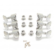 109C Grover Super Rotomatic 3+3 Chrome Tuners With Art Deco Style Buttons