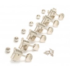 133N6 Grover Nickel 6 Inline Vintage Style Guitar Tuners fit Fender Strat Tele