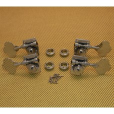 142C Grover Clover Leaf Vintage Style Chrome Bass Tuners 2 + 2