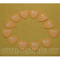 198-7346-850 (12) Fender USA Dura-Tone .84 Medium /Heavy 346 Shape Picks Butterscotch Blonde 1987346850