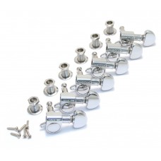 205C6 Grover Chrome Mini Rotomatic 6 Inline Sealed Guitar Tuners