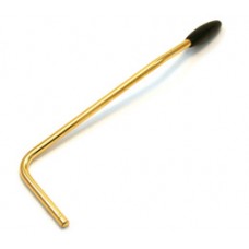 4V-ARM-187-G Hipshot Gold w/ Black Tip Push In Tremolo Arm