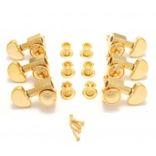 502G Grover Roto-Grip Gold 3+3 Locking Tuners