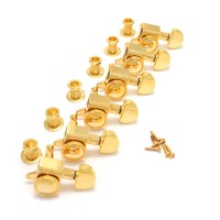 505G6 Grover Roto-Grip Gold 6 Inline Locking Tuners 505G6 Grover Roto-Grip Gold 6 Inline Locking Tuners