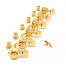 505G6 Grover Roto-Grip Gold 6 Inline Locking Tuners