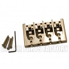 5A400BN-750 Hipshot Nickel/Brass 4-string A Series Bass Bridge .750" String Spacing