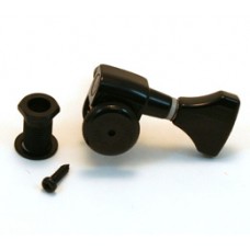 6GL0B-BS (1) Hipshot Grip-Lock Black Bass Side Guitar Tuner