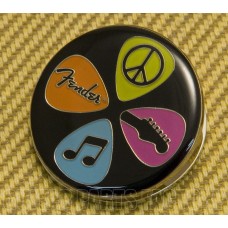 910-0247-000 Fender Strat Guitar Love Peace and Music Magnet Paper Clip 9100247000