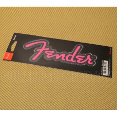 910-0254-000 Fender Guitar Bass & Amp Logo Sticker Pink Glitter 9100254000