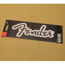 910-0255-000 Fender Bass/Guitar/Amp Matte White Logo Sticker 9120255000