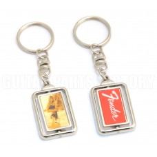 910-0263-000 Guitar Logo & Bikini Girl Spinning Keychain 9100263000